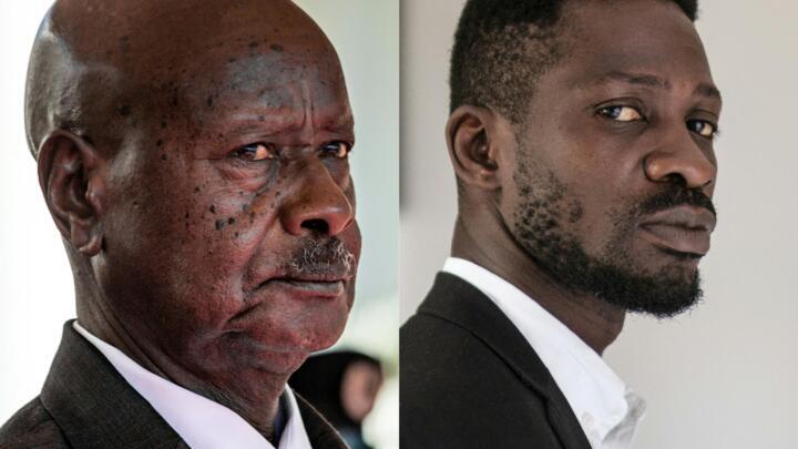 President Yoweri Museveni and singer-turned-politician Bobi Wine are the main contenders in Uganda's presidential elections on January 14, 2021.