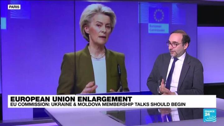 Brussels recommends opening EU membership talks with Ukraine, Moldova