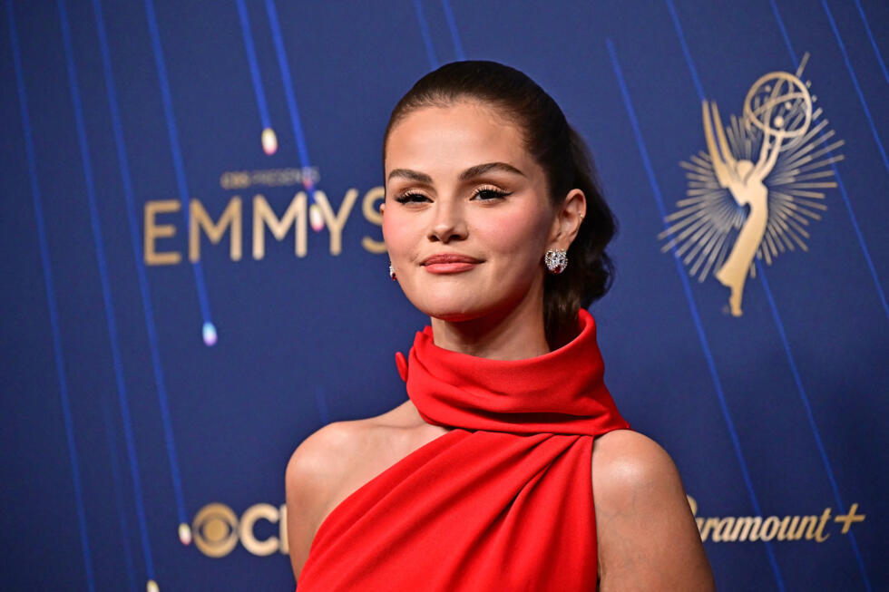 US actress Selena Gomez arrives for the 77th Primetime Emmy Awards at the Peacock Theatre at LA Live in Los Angeles on September 14, 2025.