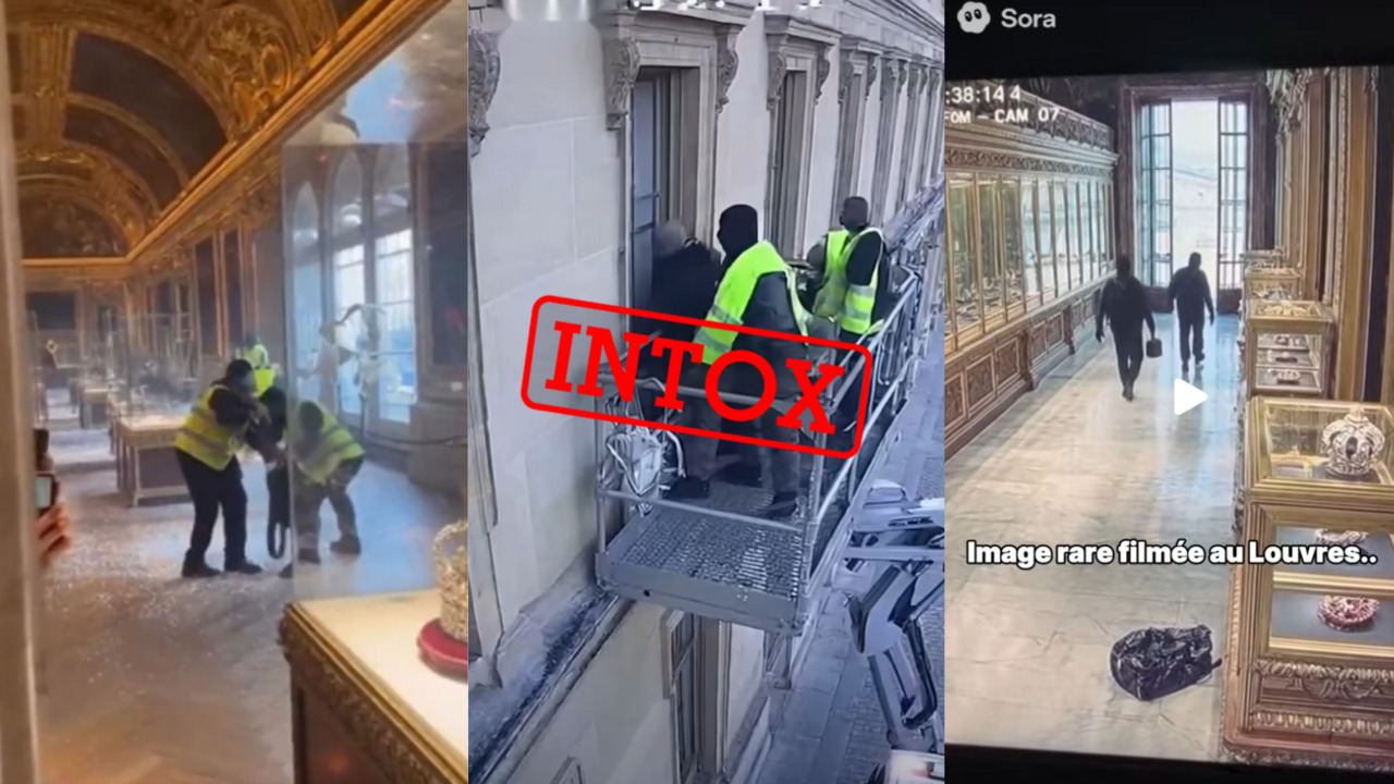 Vol au Louvre : en ligne, des fausses vidéos du cambriolage générées par IA