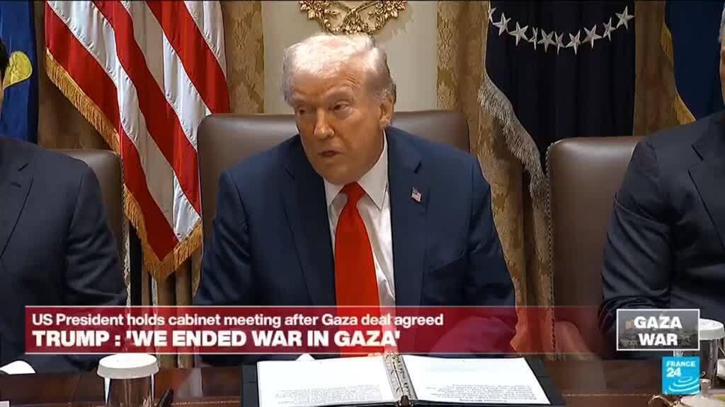 REPLAY - Donald Trump says will 'try' to go to Egypt for Gaza deal signing