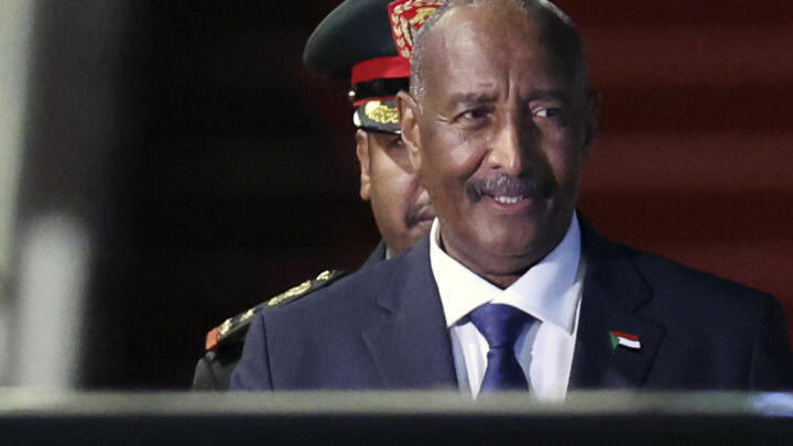Sudanese army chief Abdel Fattah al-Burhan arrives at Beijing Capital International Airport Sept. 3, 2024.