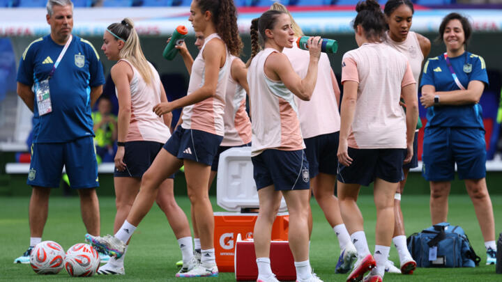 Soccer Football - UEFA Women's Euro 2025 - Final - Spain Training - St. Jakob-Park, Basel, Switzerland - July 26, 2025 Spain's Ona Batlle during training.