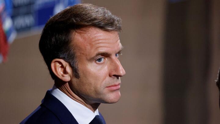 French President Emmanuel Macron at Nato's 75th anniversary summit in Washington, July 11, 2024.