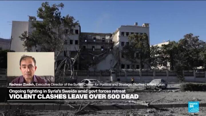 Death toll from south Syria violence rises to 594: monitor