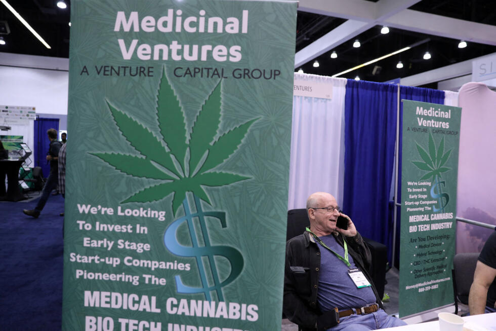 Imagen de archivo que muestra la promoción de la iniciativa de capital de riesgo en una exposición del Congreso Mundial de Negocios del Cannabis. Los Ángeles, 15 de septiembre de 2017.