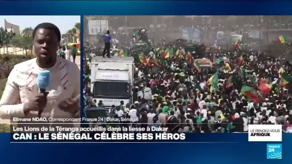 Grande parade dans les rues de Dakar : les Sénégalais fêtent leur victoire à la CAN