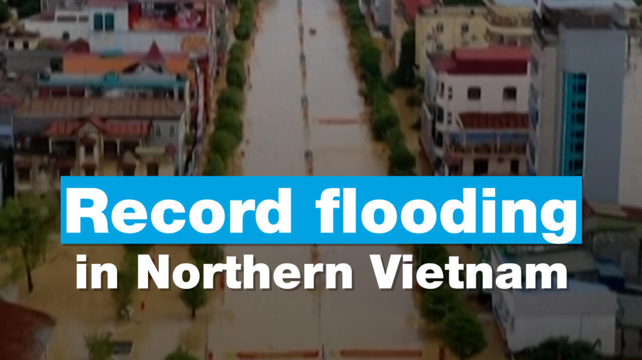 Record flooding in Northern Vietnam