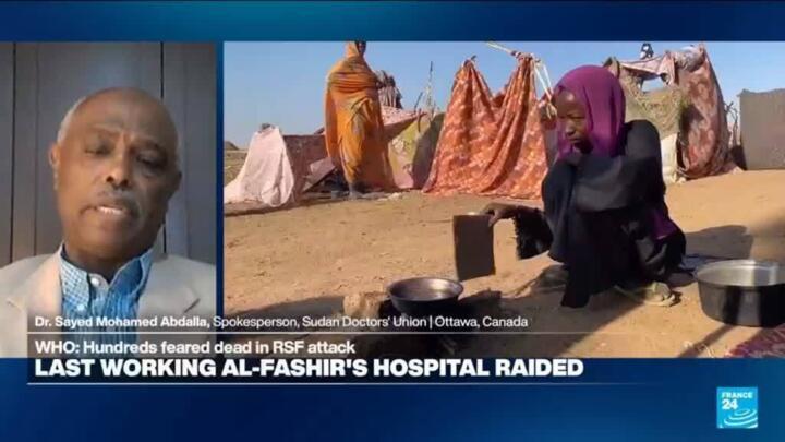El-Fasher's healthcare system is "collapsing" as fears of a humanitarian crisis grow