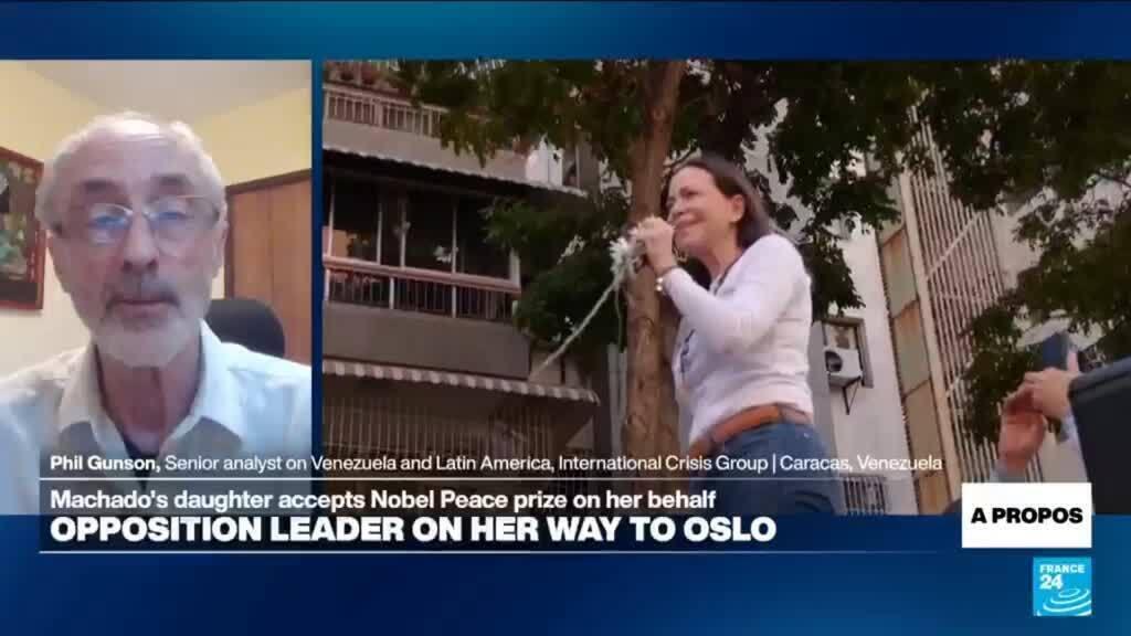 سيخرج ماتشادو من مخبأه بعد أن غاب عن حفل توزيع جوائز نوبل