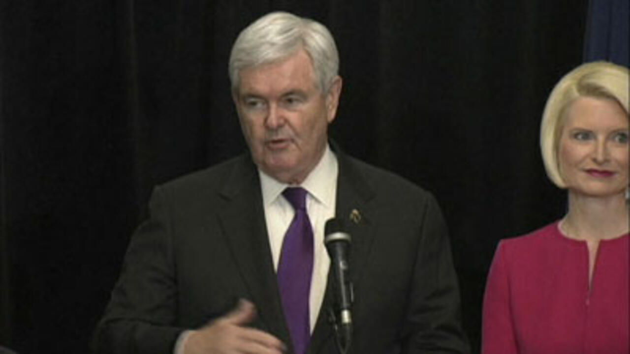 Newt Gingrich drops out of presidential race