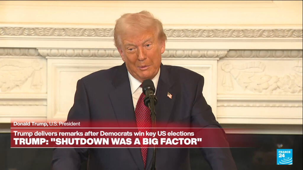 Replay: US President Donald Trump delivers remarks after Democrats win key US elections