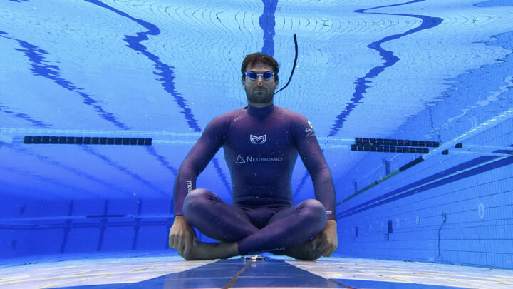 Vitomir Maricic spent 29 minutes and three seconds under water without oxygen.
