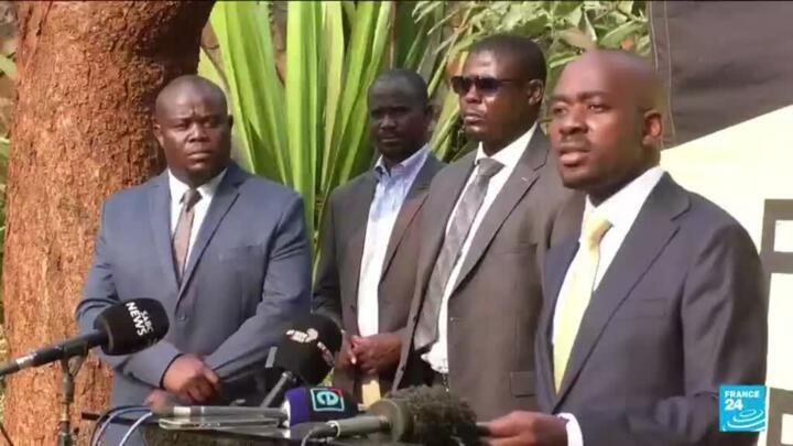 Zimbabwe opposition claims victory, contesting president's re-election