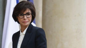 French Culture Minister Rachida Dati arrives at the Elysée Palace in Paris on January 12, 2024.