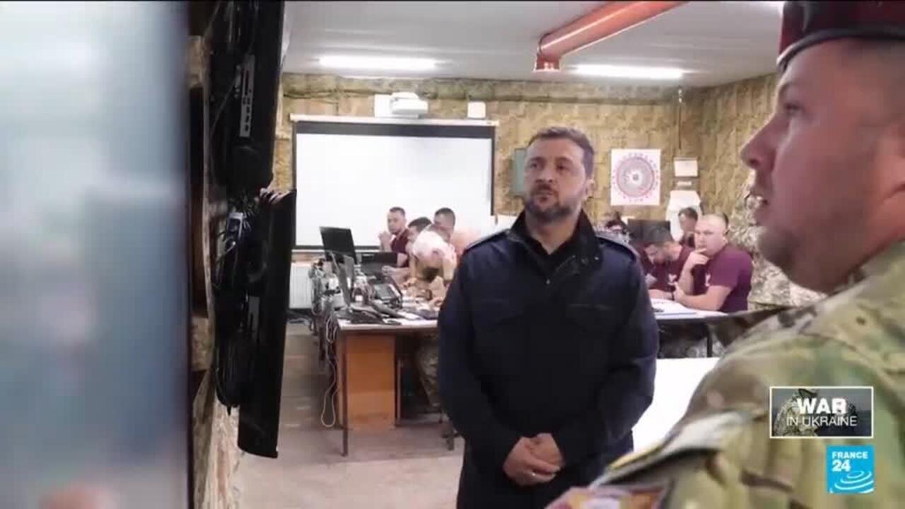 Zelensky meets troops, says Ukraine pushed back some Russian advances