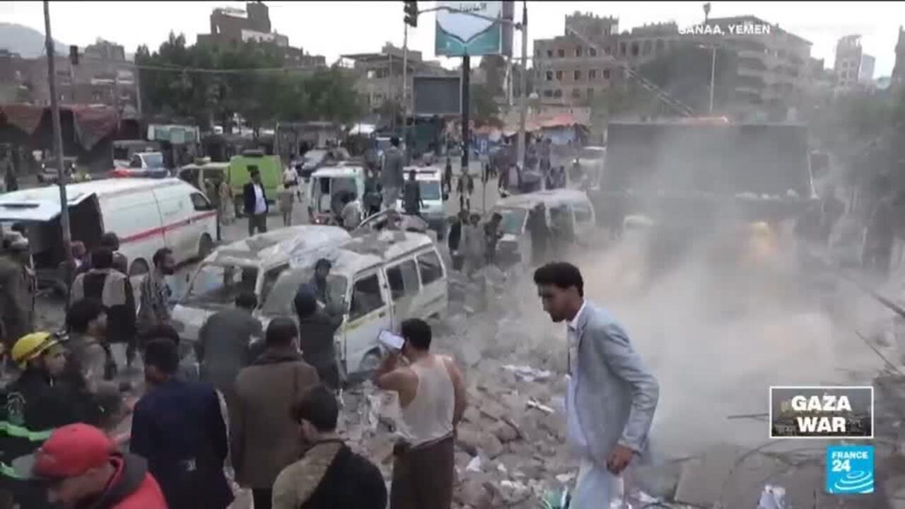 Israeli airstrikes on Yemen's capital kill dozens