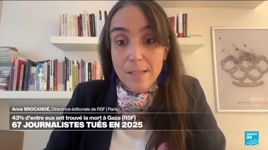 RSF : 67 journalistes tués en 2025, 43% d'entre eux ont trouvé la mort à Gaza