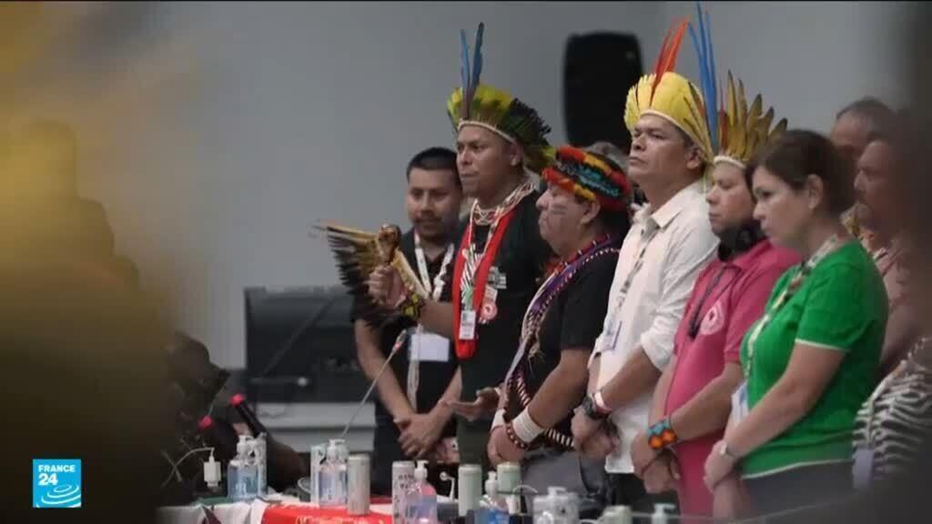 محتجون من السكان الأصليين يغلقون مدخل مؤتمر المناخ بالبرازيل ويطالبون بحماية منطقة الأمازون