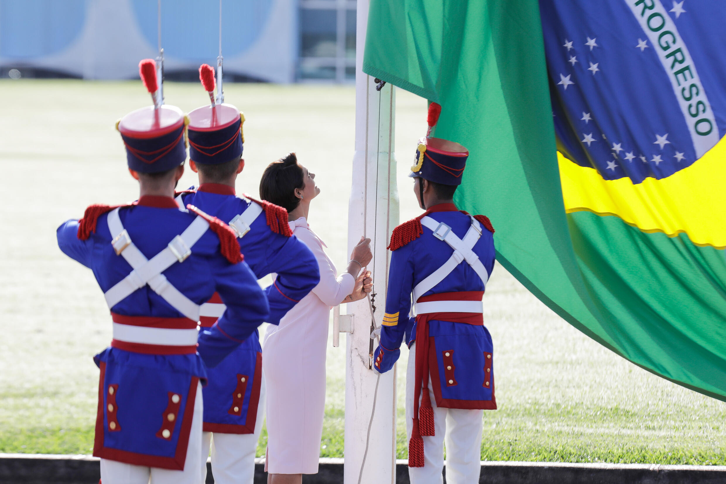 With Brazil's 2022 presidential election looming, First Lady Michelle Bolsonaro is increasingly stepping into the spotlight, giving televised addresses and making social media appearances that go viral