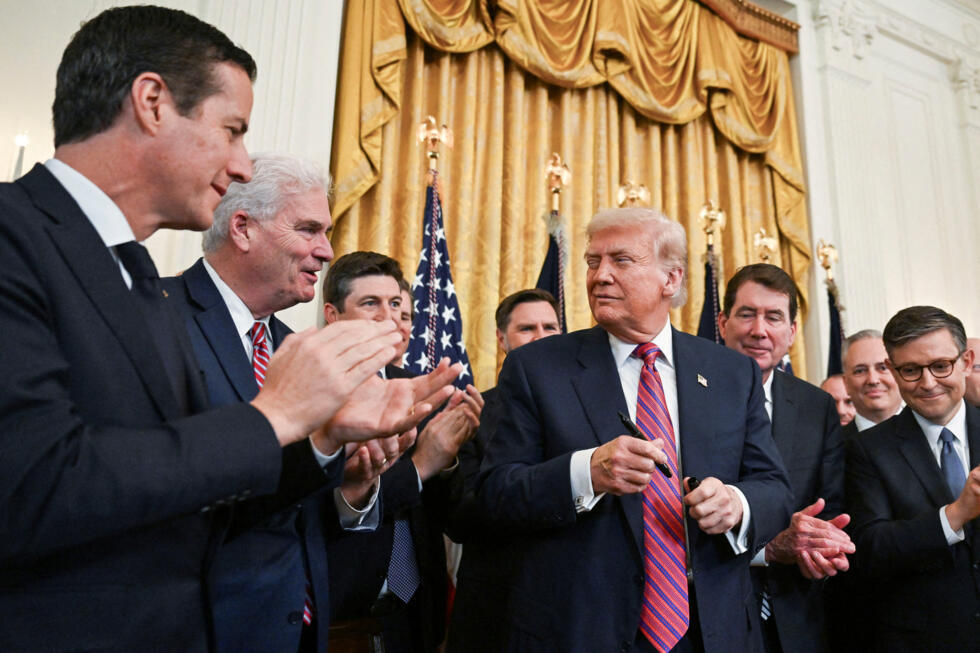 De Amerikaanse president Donald Trump ondertekende de 