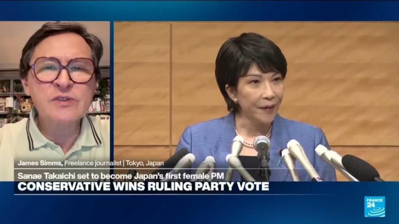 Japan’s ruling party elects Sanae Takaichi as new leader, likely to become first female PM