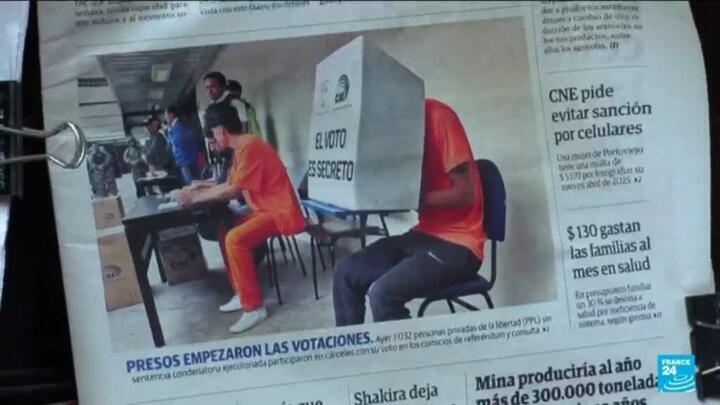 Ecuador votes on foreign military bases, President Noboa says needed to combat crime