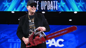 2025 年 2 月 20 日，馬斯克在國家港口