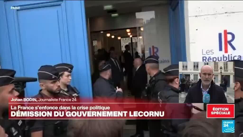 Démission de Lecornu : réunion d'urgence en cours chez Les Républicains