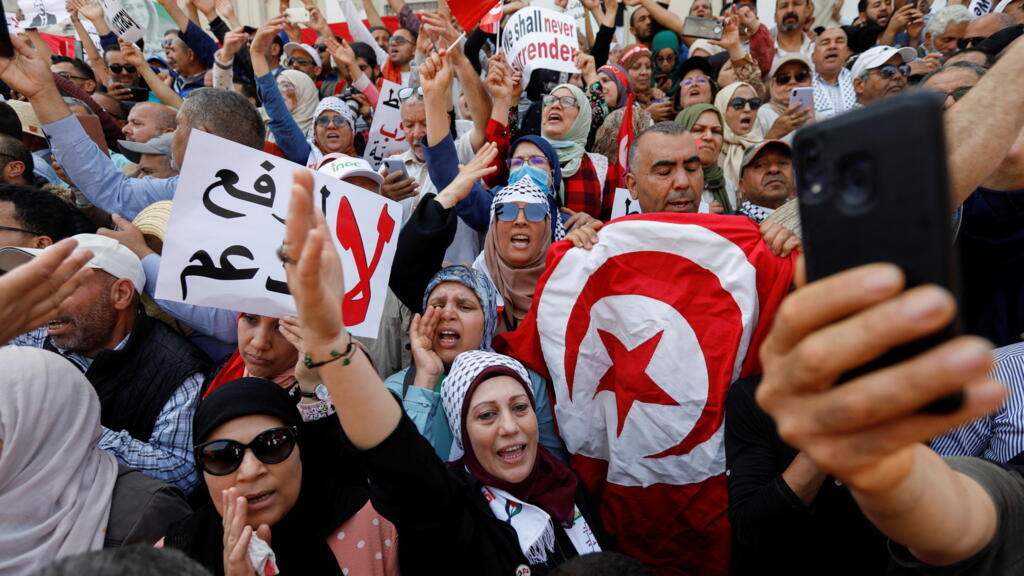 Tunisian police clash with protesters demonstrating against Saied referendum