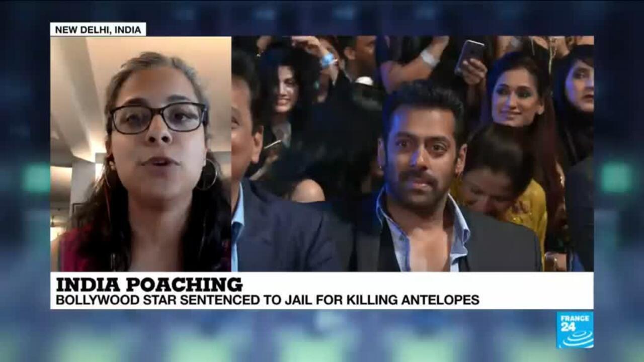 India Bollywood Superstar Salman Khan Sentenced To 5 Years Of Jail For Killing Protected Black Bucks France 24 Due to his popularity, a large number of people and fans want to contact salman khan anyhow.