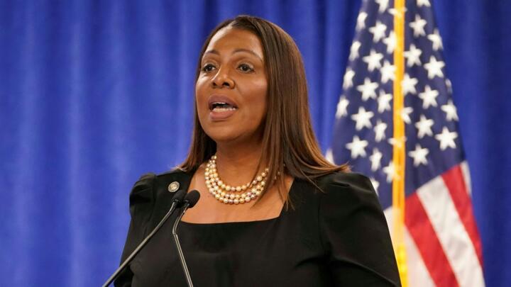 File photo: New York Attorney General Letitia James on February 16, 2024 in New York City.
