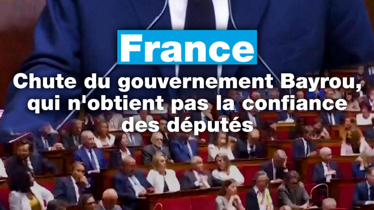 François Bayrou chute après avoir échoué à obtenir la confiance des députés