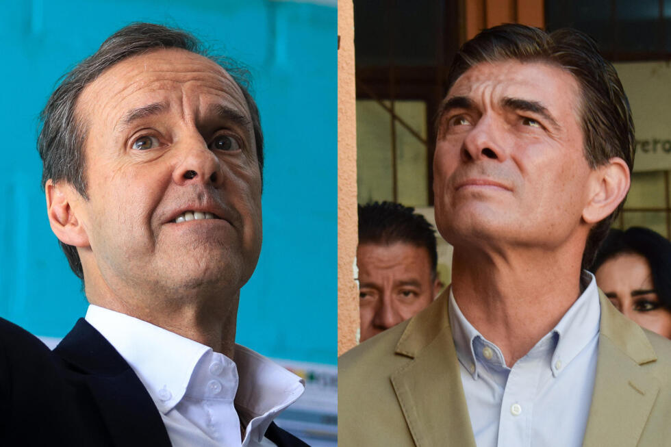 Combo de dos fotografías donde aparecen Jorge Quiroga (i) y Rodrigo Paz Pereira.