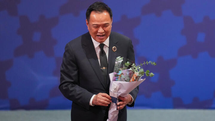 Thailand's Prime Minister Anutin Charnvirakul in South Korea, October 30, 2025.