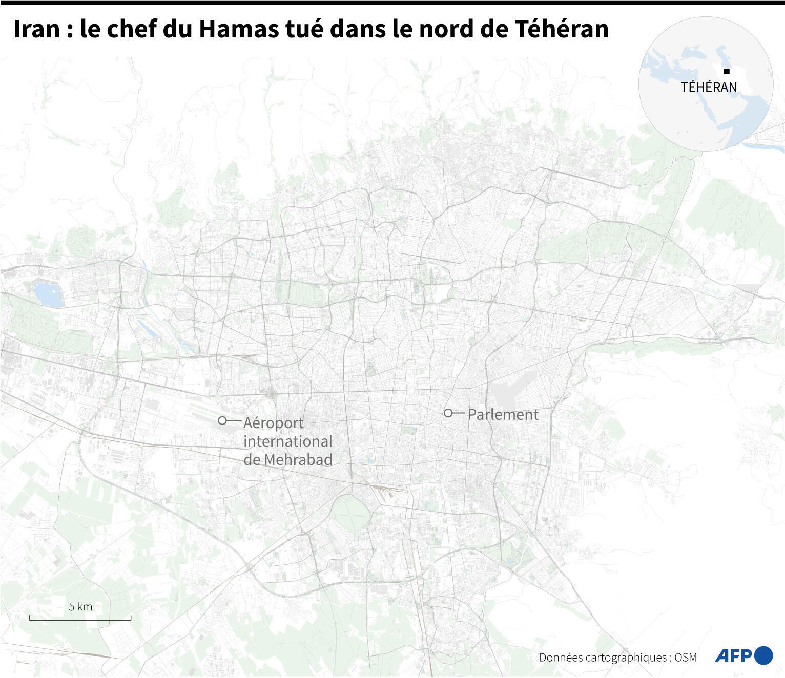 Iran : le chef du Hamas tué dans le nord de Téhéran.