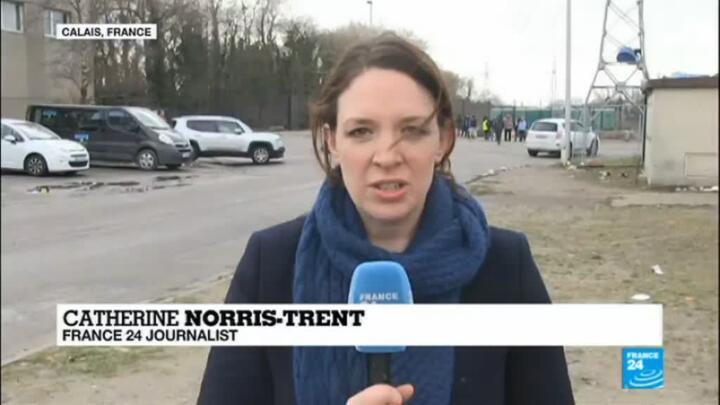 F24's Catherine Norris-Trent reports from Calais