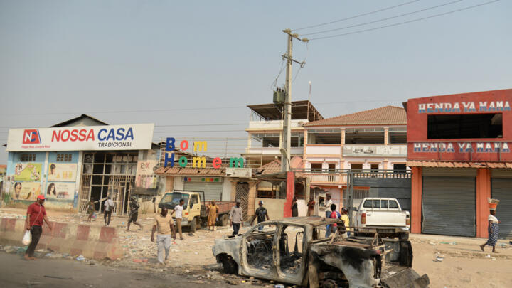 A looted supermarket in the Kalemba 2 district of Luanda on July 29, 2025.