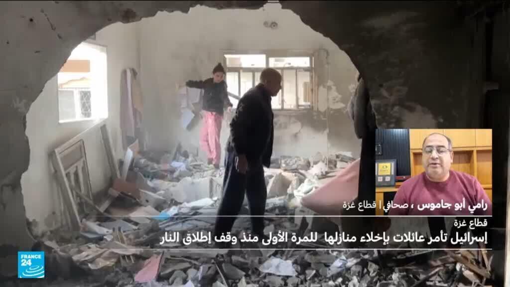 إسرائيل تأمر عشرات العائلات الفلسطينية بإخلاء منازلها في جنوب غزة