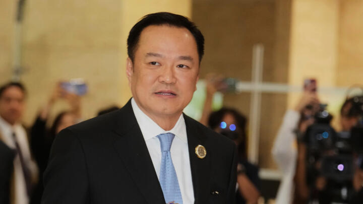 Anutin Charnvirakul arrives at the parliament building in Bangkok, Thailand, September 5, 2025. 