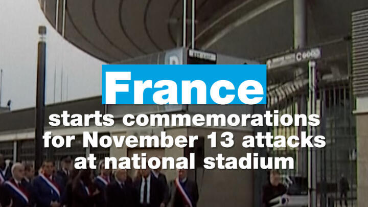 France starts commemorations for November 13 attacks at national stadium