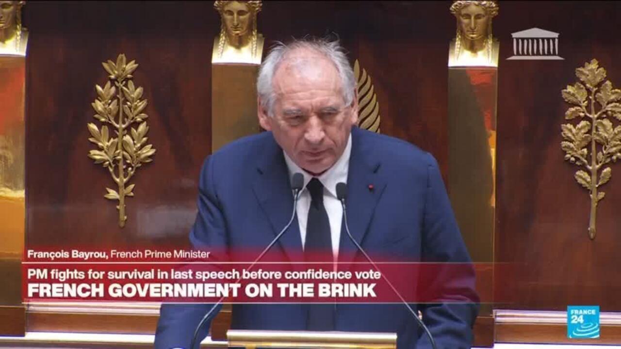 REPLAY: French PM Bayrou makes final speech to parliament before confidence vote