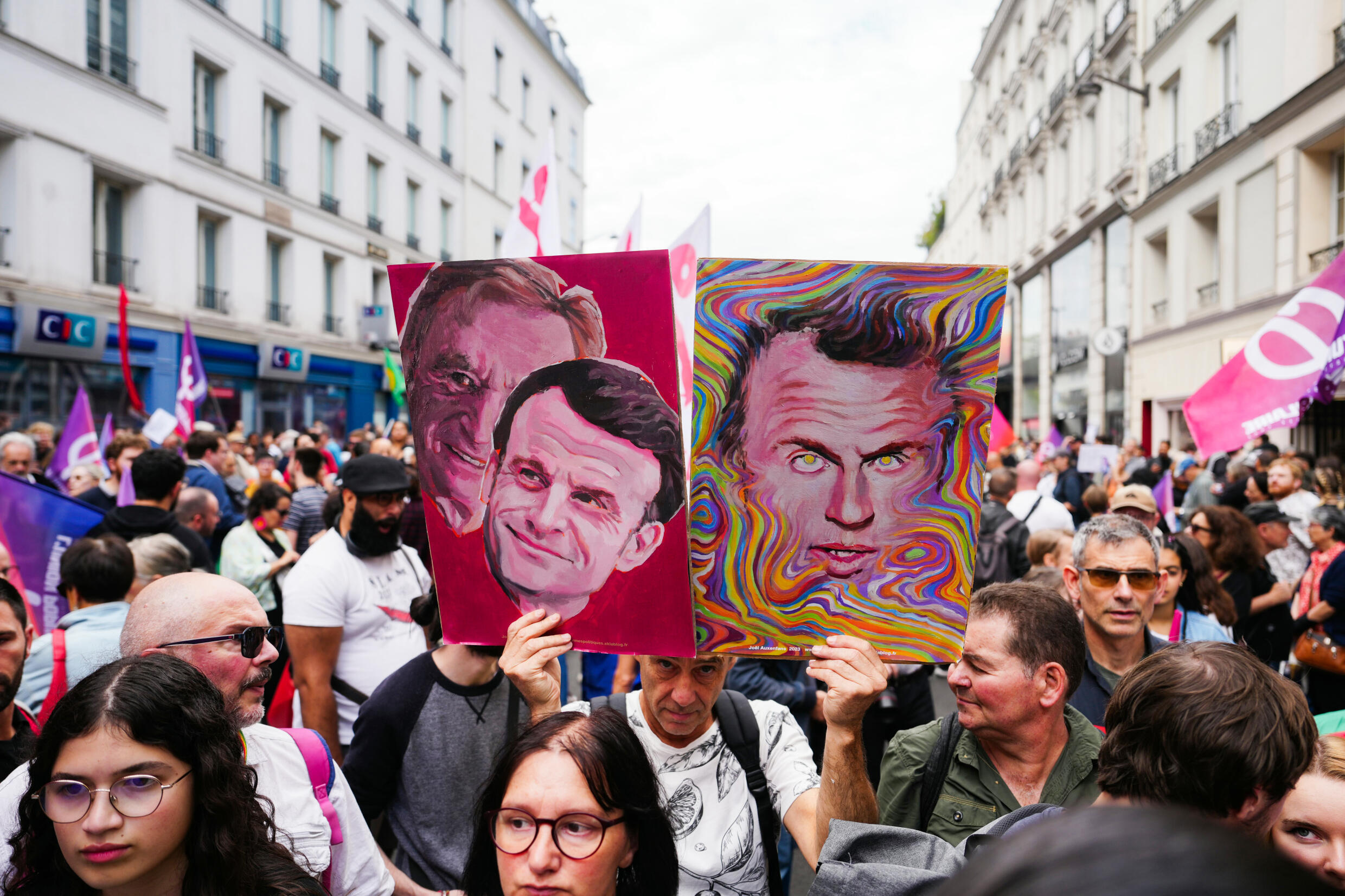 Manifestation contre le gouvernement "Macron-Barnier" à l'appel de la France Insoumise, le 21 septembre 2024 à Paris