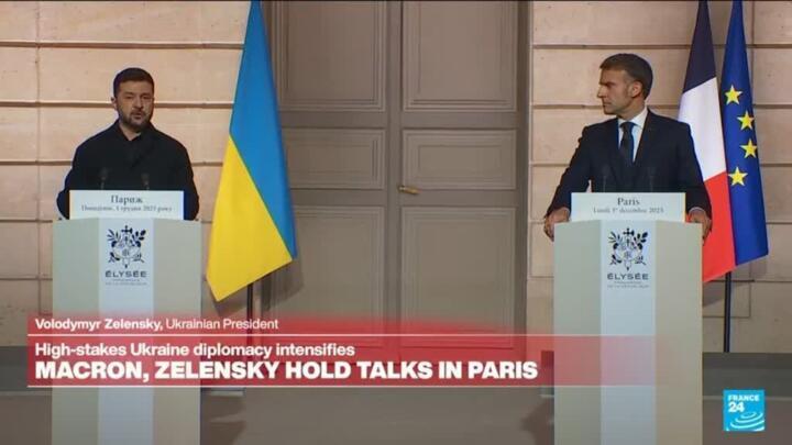 REPLAY : Emmanuel Marcon and Volodymyr Zelensky's joint address in Paris