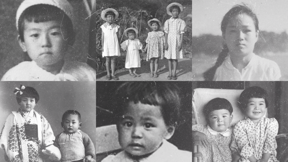 Retratos de niños muertos durante los bombardeos atómicos de Hiroshima y Nagasaki, el 6 y el 9 de agosto de 1945.