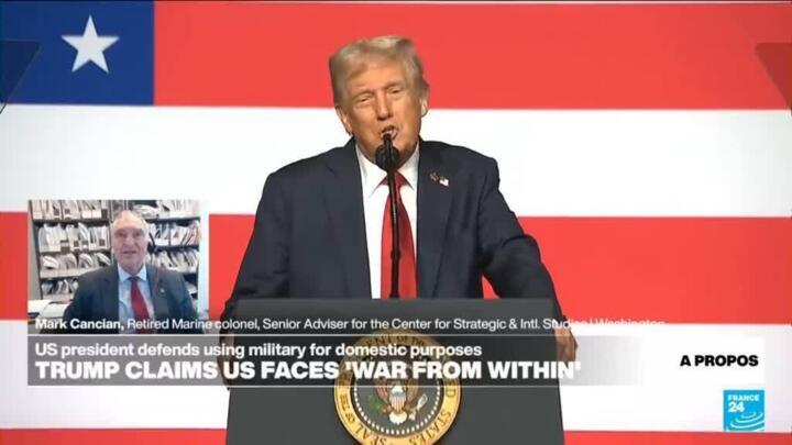 Trump says US cities should be military 'training grounds'