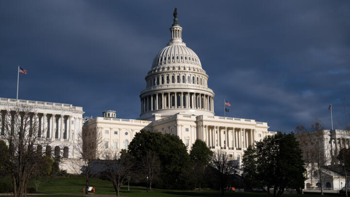 The Capitol, where the US House of Representatives will meet on Saturday, April 20, 2024,  to vote on aid for Ukraine, Israel and other allies.