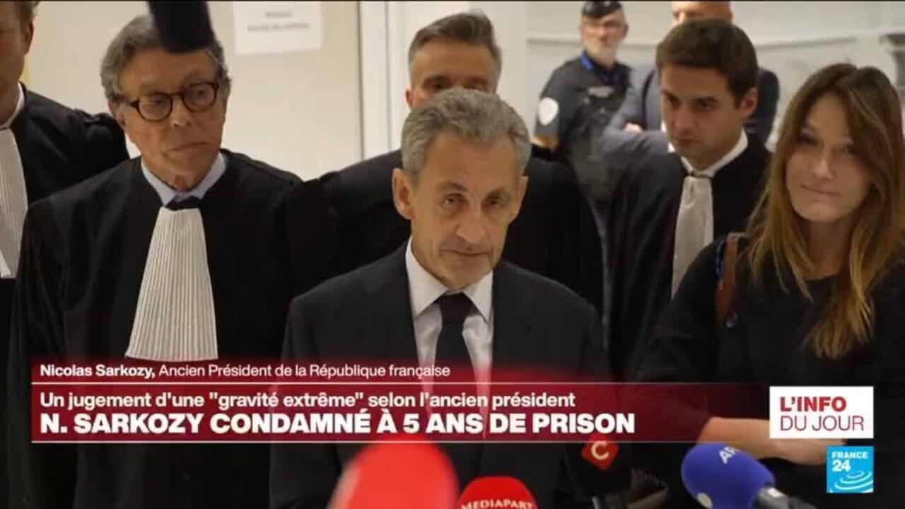 REPLAY - Sarkozy juge sa condamnation d'une "gravité extrême pour l'état de droit"