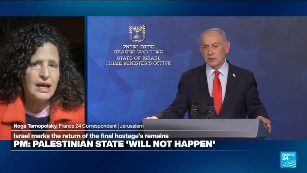 Israels Netanyahu says a Palestinian state in Gaza will not happen