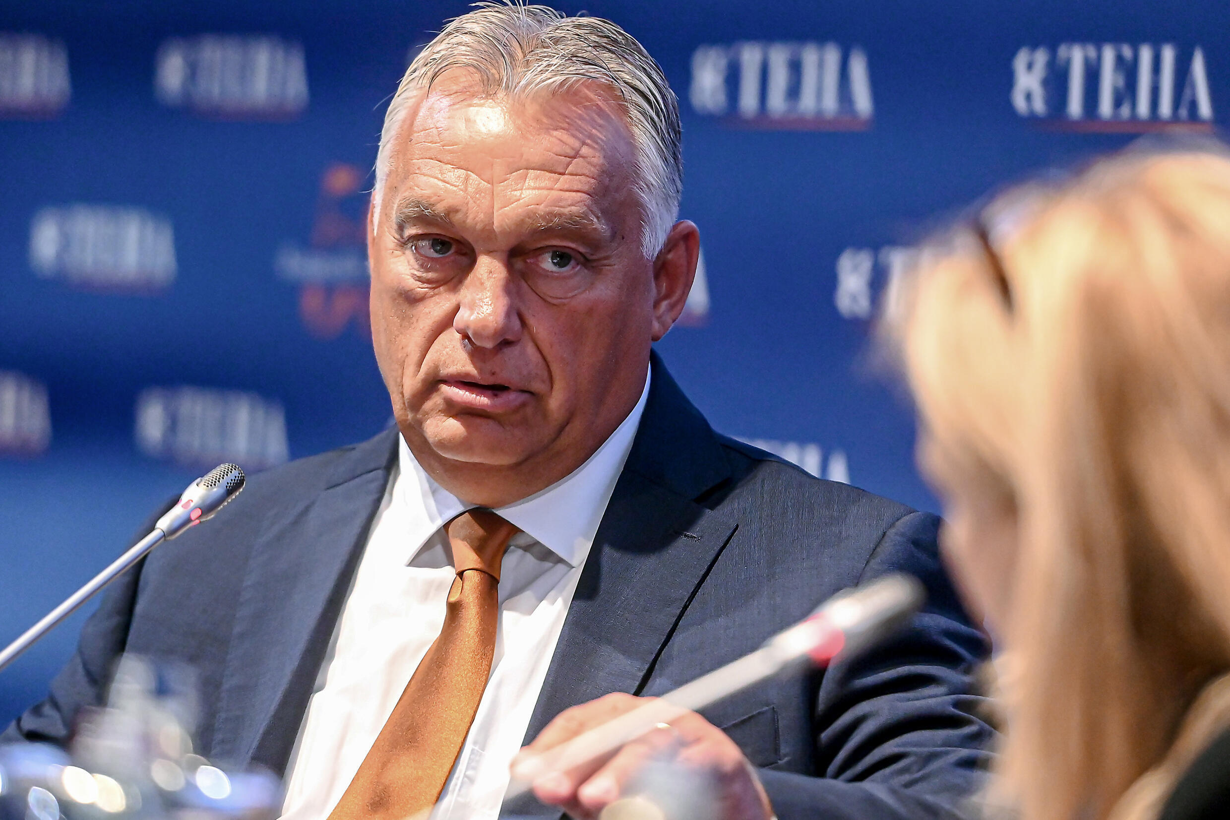 Le Premier ministre hongrois Viktor Orban au forum The European House-Ambrosetti à Cernobbio en Italie, le 6 septembre 2024